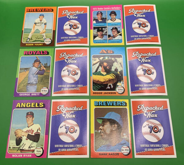 Repacked Wax 1975 Topps Just the 70s Baseball Cards