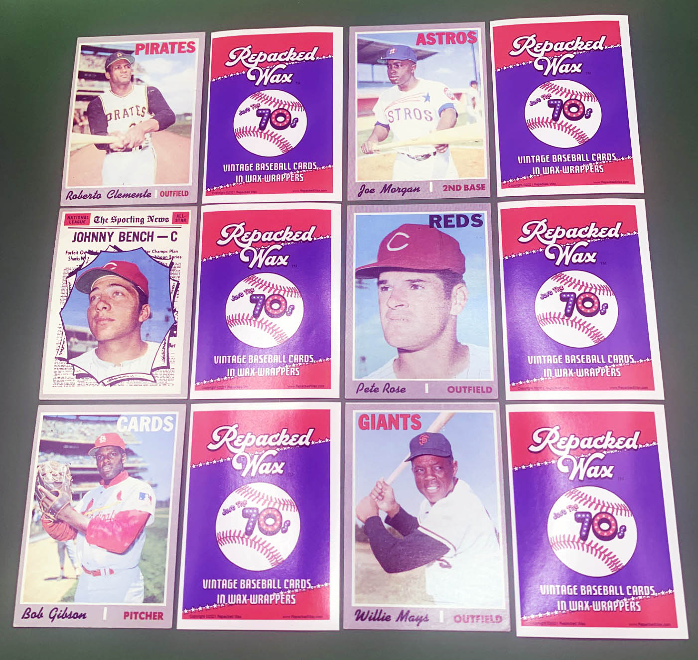 1970 Topps baseball cards Repacked Wax Just the 70s