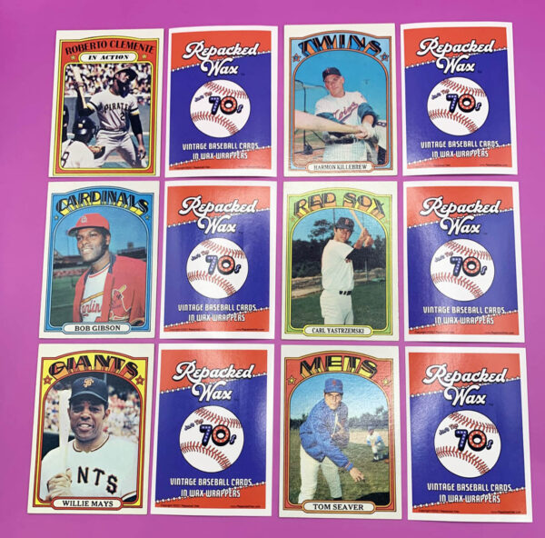 Repacked Wax 1972 Topps Just the 70s baseball cards