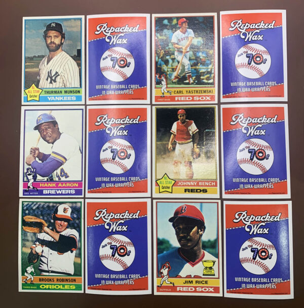 Repacked Wax 1976 Topps Just the 70s baseball cards