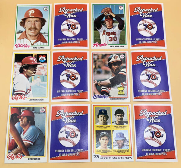 Repacked Wax 1978 Topps Just the 70s baseball cards