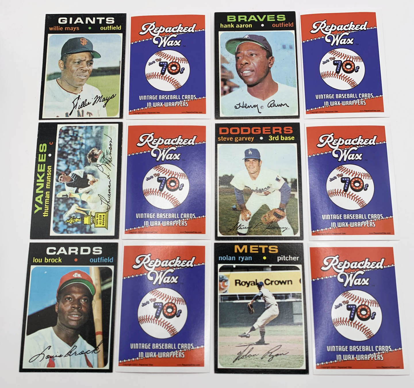 1971 Topps baseball cards Repacked Wax Just the 70s