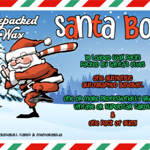 Repacked Wax Santa Box Vintage Baseball Cards and Autographed Balls