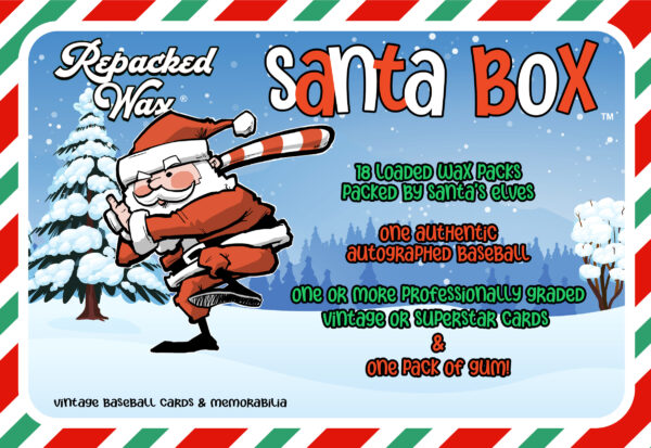 Repacked Wax Santa Box Vintage Baseball Cards and Autographed Balls