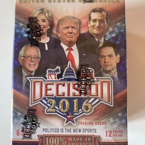 Decision 2016 12-Pack Blaster Box U.S. Political Trading Cards (Find Trump/Clinton Autos!)